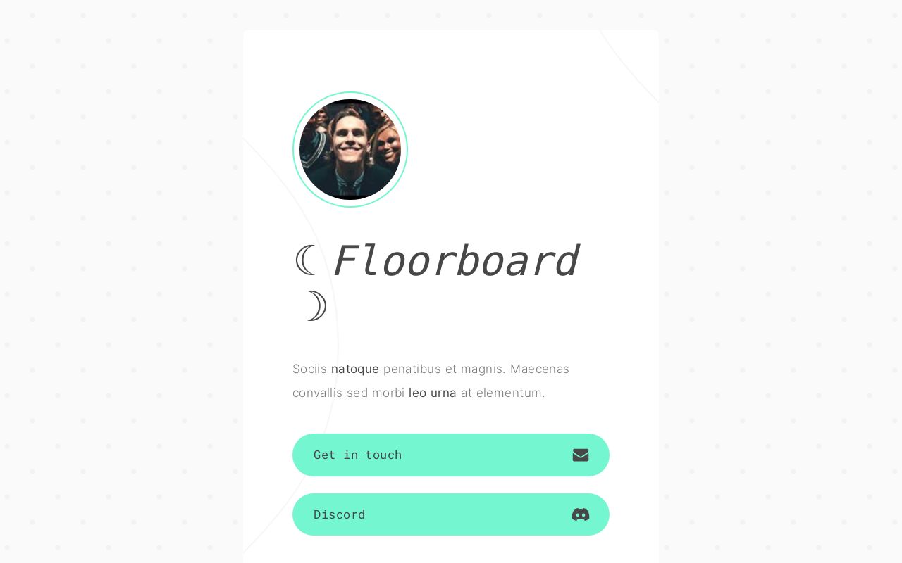 Carrd profile picture for @floorboard